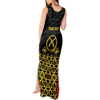Vanuatu Indipendens Dei Tank Maxi Dress Tribal Sand Drawing LT7 - Polynesian Pride