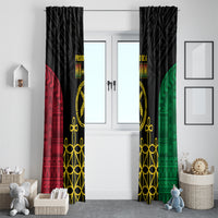 Vanuatu Indipendens Dei Window Curtain Tribal Sand Drawing LT7 - Polynesian Pride