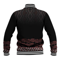 Maori Taniko Patterns Baseball Jacket Brown Niho Taniwha Mix Paatiki Motifs LT7 - Polynesian Pride