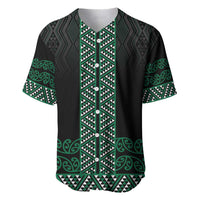 Maori Taniko Patterns Baseball Jersey Pounamu Niho Taniwha Mix Paatiki Motifs