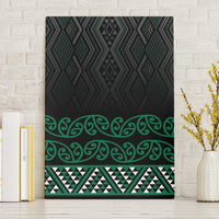 Maori Taniko Patterns Canvas Wall Art Pounamu Niho Taniwha Mix Paatiki Motifs LT7 Without Frame Green - Polynesian Pride