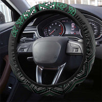 Maori Taniko Patterns Steering Wheel Cover Pounamu Niho Taniwha Mix Paatiki Motifs LT7 - Polynesian Pride