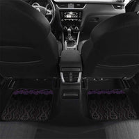 Maori Taniko Patterns Car Mats Purple Niho Taniwha Mix Paatiki Motifs LT7 Set 2pcs - Back Purple - Polynesian Pride