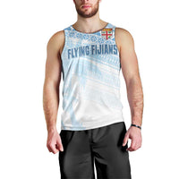Fiji Rugby Custom Kaiviti Masi Men Tank Top Turquoise - Polynesian Pride