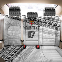 Fiji Rugby Custom Kaiviti Masi Back Car Seat Cover Black - Polynesian Pride