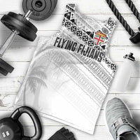 Fiji Rugby Custom Kaiviti Masi Men Tank Top Black - Polynesian Pride