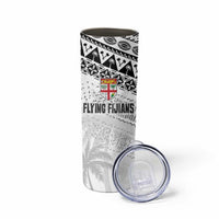 Fiji Rugby Custom Kaiviti Masi Skinny Tumbler Black - Polynesian Pride