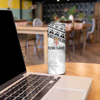 Fiji Rugby Custom Kaiviti Masi Skinny Tumbler Black - Polynesian Pride