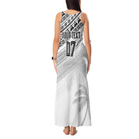 Fiji Rugby Custom Kaiviti Masi Tank Maxi Dress Black - Polynesian Pride