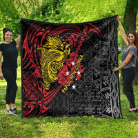 Papua New Guinea 49th Independence Day Quilt Motuan Revareva Bird-of-Paradise