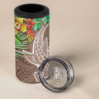 Polynesia 4 in 1 Can Cooler Tumbler Sharks Duo Tropical Brown LT7 - Polynesian Pride