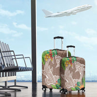 Polynesia Luggage Cover Sharks Duo Tropical Brown