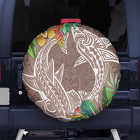 Polynesia Spare Tire Cover Sharks Duo Tropical Brown LT7 - Polynesian Pride