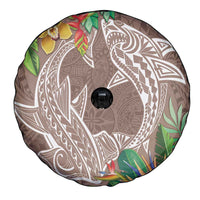 Polynesia Spare Tire Cover Sharks Duo Tropical Brown LT7 - Polynesian Pride