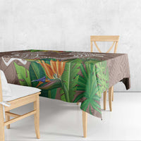 Polynesia Tablecloth Sharks Duo Tropical Brown LT7 - Polynesian Pride
