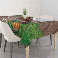 Polynesia Tablecloth Sharks Duo Tropical Brown LT7 - Polynesian Pride