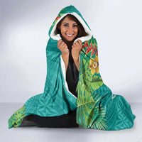 Polynesia Hooded Blanket Sharks Duo Tropical Teal LT7 - Polynesian Pride