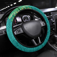 Polynesia Steering Wheel Cover Sharks Duo Tropical Teal LT7 Universal Fit Teal - Polynesian Pride