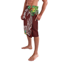 Polynesia Lavalava Sharks Duo Tropical Oxblood LT7 - Polynesian Pride