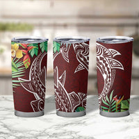 Polynesia Tumbler Cup Sharks Duo Tropical Oxblood LT7 - Polynesian Pride