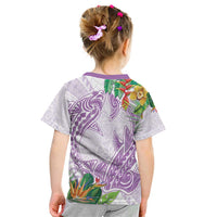 Polynesia Kid T Shirt Sharks Duo Tropical Lavender
