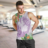 Polynesia Men Tank Top Sharks Duo Tropical Lavender LT7 Lavender - Polynesian Pride