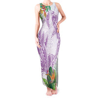 Polynesia Tank Maxi Dress Sharks Duo Tropical Lavender LT7 Women Lavender - Polynesian Pride