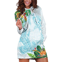 Polynesia Hoodie Dress Sharks Duo Tropical Turquoise LT7 Turquoise - Polynesian Pride
