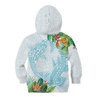 Polynesia Kid Hoodie Sharks Duo Tropical Turquoise
