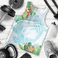 Polynesia Men Tank Top Sharks Duo Tropical Turquoise LT7 - Polynesian Pride