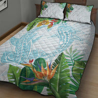 Polynesia Quilt Bed Set Sharks Duo Tropical Turquoise LT7 - Polynesian Pride