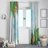 Polynesia Window Curtain Sharks Duo Tropical Turquoise LT7 - Polynesian Pride