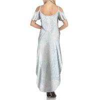 Polynesia Family Matching Summer Maxi Dress and Hawaiian Shirt Sharks Duo Tropical Off White LT7 - Polynesian Pride