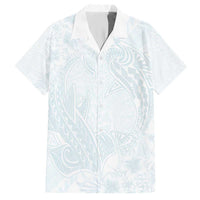 Polynesia Hawaiian Shirt Sharks Duo Tropical Off White LT7 White - Polynesian Pride