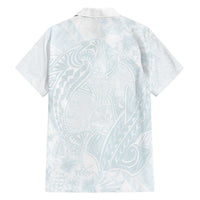 Polynesia Hawaiian Shirt Sharks Duo Tropical Off White LT7 - Polynesian Pride