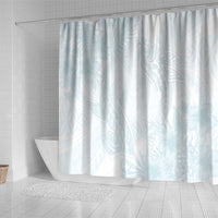 Polynesia Shower Curtain Sharks Duo Tropical Off White