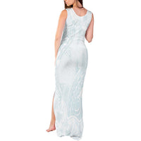 Polynesia Tank Maxi Dress Sharks Duo Tropical Off White LT7 - Polynesian Pride
