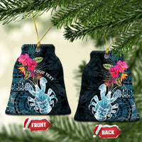 Niue Personalised Ceramic Ornament Hiapo Mix Coconut Crab LT7 Bell Flake Art - Polynesian Pride