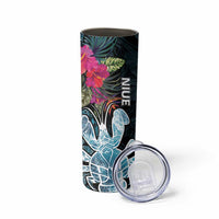 Niue Skinny Tumbler Hiapo Mix Coconut Crab LT7 - Polynesian Pride