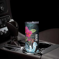 Niue Skinny Tumbler Hiapo Mix Coconut Crab LT7 - Polynesian Pride