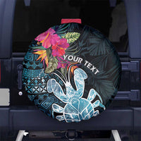 Niue Personalised Spare Tire Cover Hiapo Mix Coconut Crab LT7 - Polynesian Pride