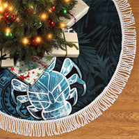 Niue Personalised Tree Skirt Hiapo Mix Coconut Crab