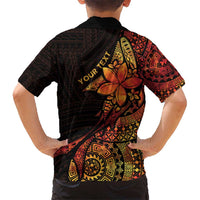 Niue Fakaalofa Atu Personalised Hawaiian Shirt Whale Hiapo Fiery Motif LT7 - Polynesian Pride