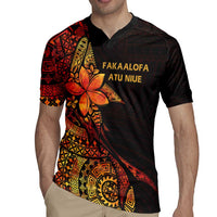 Niue Fakaalofa Atu Personalised Rugby Jersey Whale Hiapo Fiery Motif