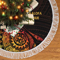 Niue Fakaalofa Atu Tree Skirt Whale Hiapo Fiery Motif