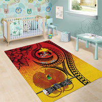 Papua New Guinea 50 Years Area Rug Motuan Motifs