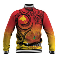 Papua New Guinea 50 Years Baseball Jacket Motuan Motifs LT7 - Polynesian Pride