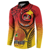 Papua New Guinea 50 Years Button Sweatshirt Motuan Motifs LT7 - Polynesian Pride