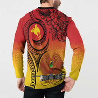 Papua New Guinea 50 Years Button Sweatshirt Motuan Motifs LT7 - Polynesian Pride