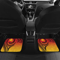 Papua New Guinea 50 Years Car Mats Motuan Motifs LT7 Set 2pcs - Back Colorful - Polynesian Pride